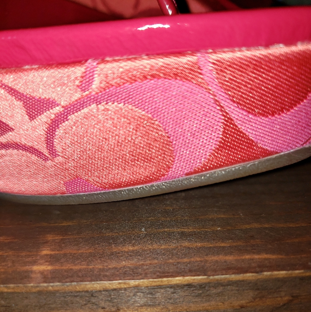 Coach Poppy Cammie Signature C Wedge Sandal 7) - Picture 4 of 8